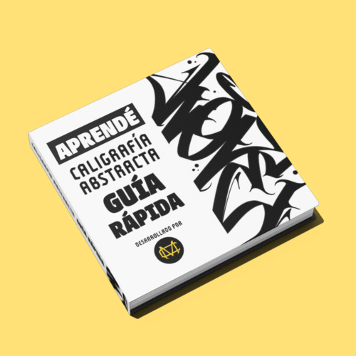 TAPA LIBRO MOCKUP miniatura Caligrafía Abstracta Guía Rápida